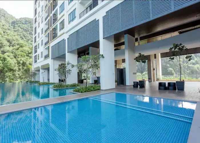 Hotspring Suite 1610 @ Sunway Onsen Neighbour Of Lost World Of Tambun With Theme Park View For 8 Pax
